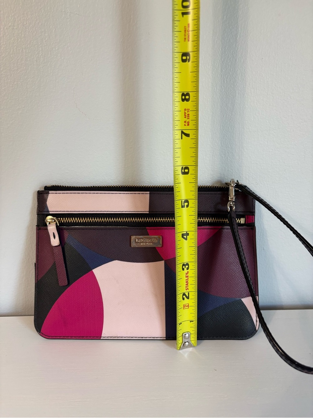Kate Spade Laurel Way Geo Spotlight Tini Wristlet Geometric Colorblock Clutch - Picture 4 of 6